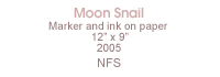 Moon Snail marker drawing