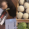 Supermarket melons photo